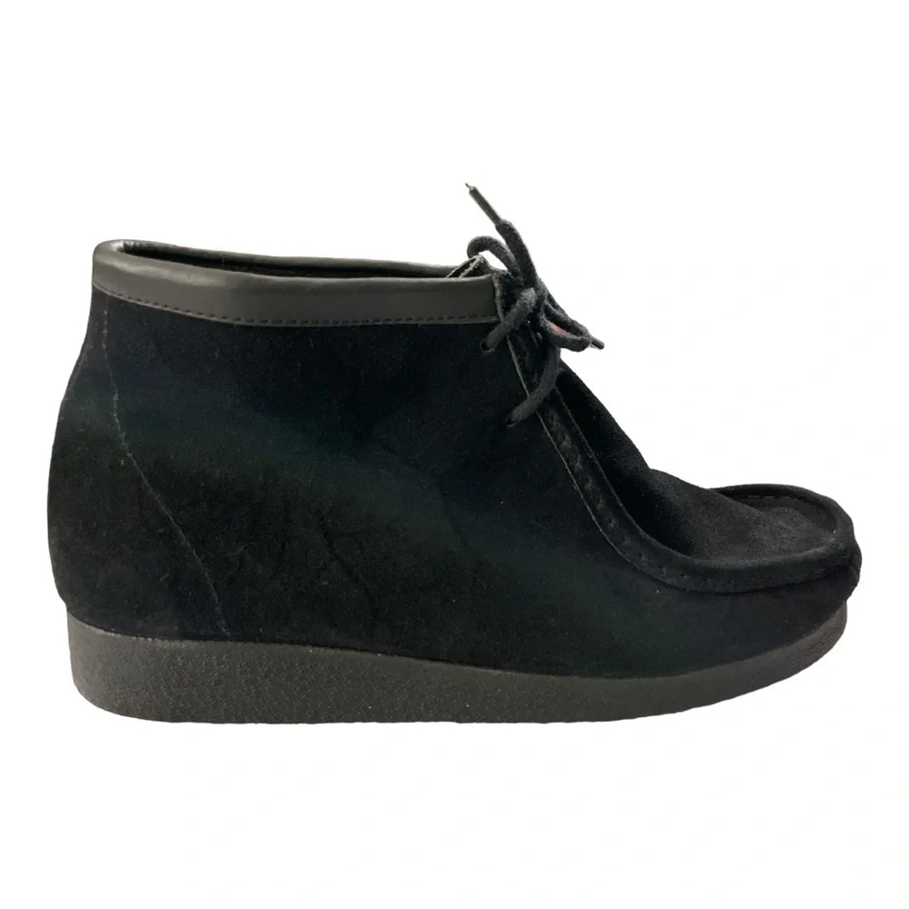 Hunkers Wallabees Style Black Suede Shoes. Size 11 Made in Spain